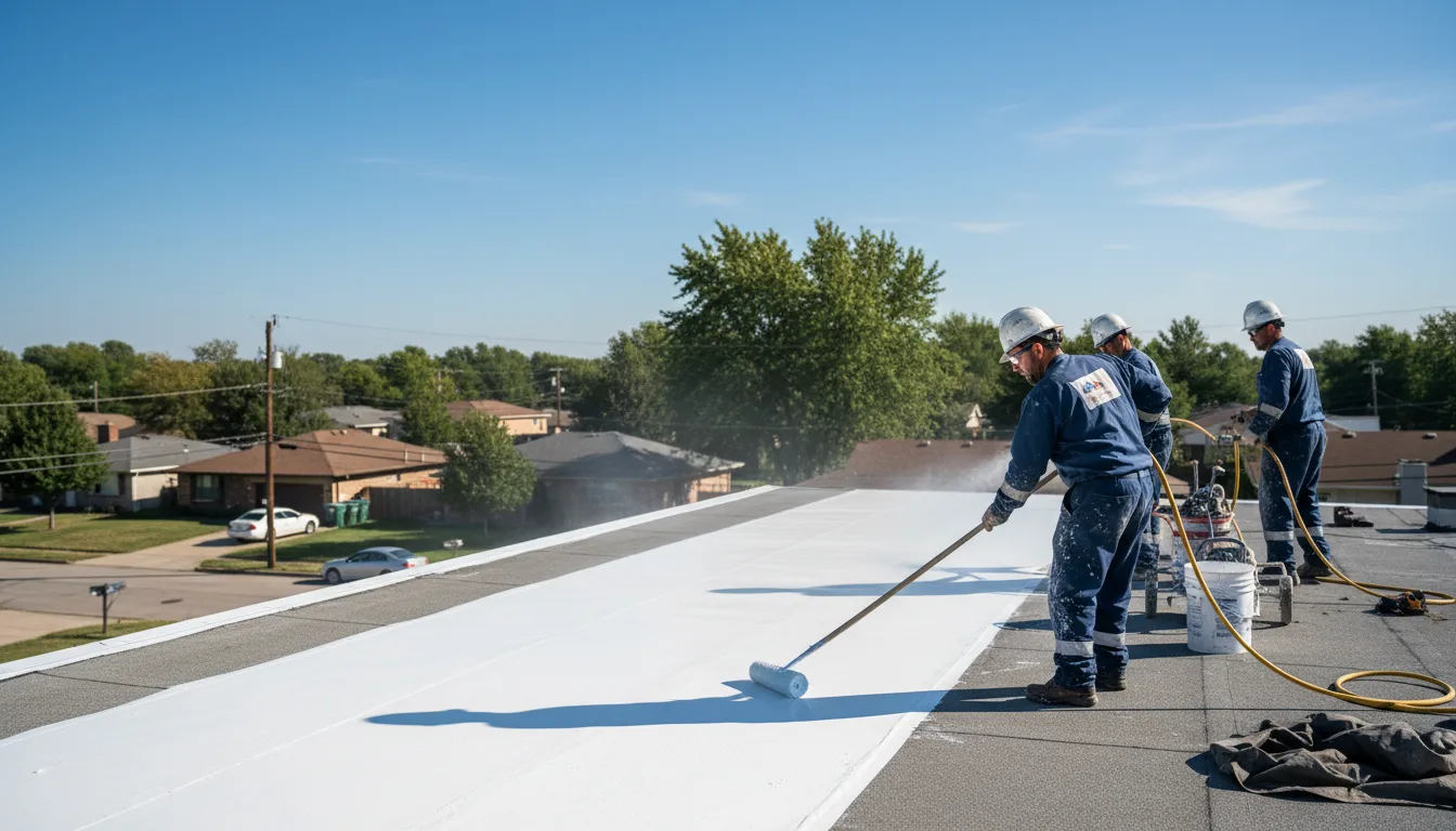 Commercial roof coating in Gowen, MI near me